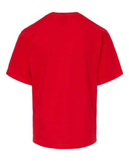 M&O Youth Gold Soft Touch T-Shirt 4850 #color_Deep Red