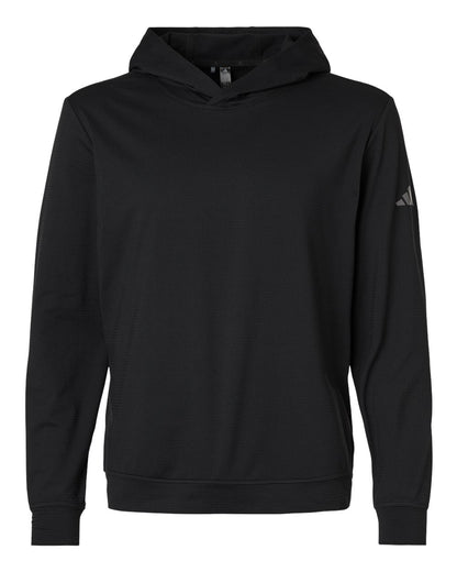 Adidas Men's Ultimate365 Elevated Pullover Hoodie A2009 #color_Black