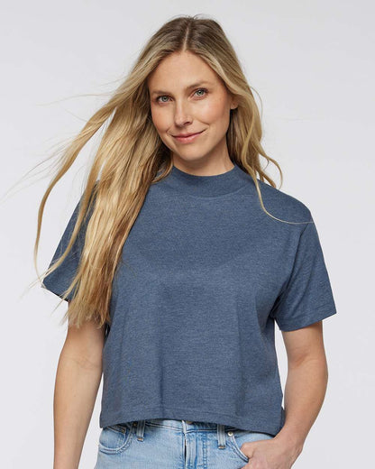LAT Women's Boxy Tee 3518 #colormdl_Vintage Denim