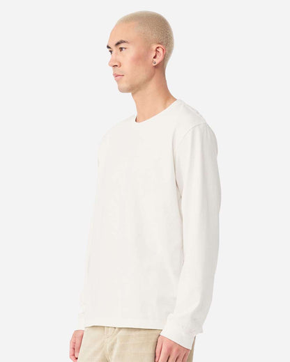 BELLA + CANVAS Unisex Heavyweight Garment-Dyed Long Sleeve Tee 4851GD #colormdl_Vintage White