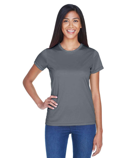 UltraClub Women's Cool & Dry Sport Performance Interlock T-shirt 8420L #colormdl_Charcoal