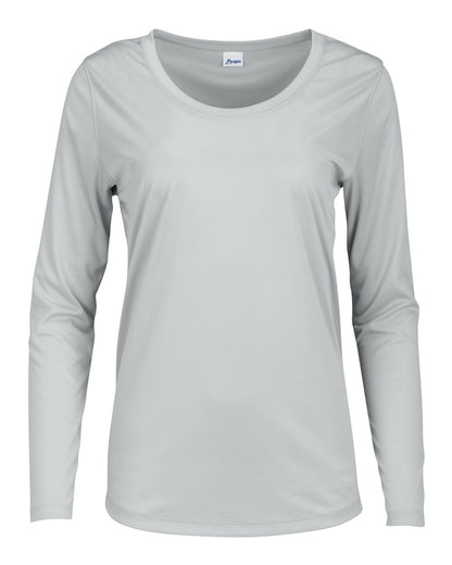 Paragon Women's Long Islander Performance Long Sleeve T-Shirt 214 #color_Aluminum