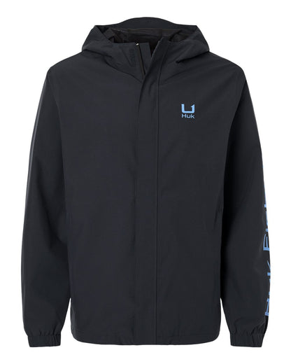 HUK Men's Storm Rain Jacket H400159 #color_Black