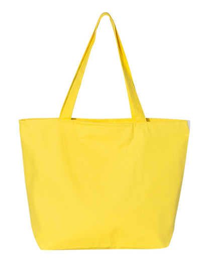 Q-Tees 25L Zippered Tote Q611 #color_Yellow