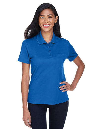 CORE365 Women's Origin Performance Piqué Polo with Pocket 78181P #colormdl_True Royal