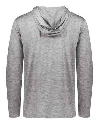 Holloway Youth Electrify CoolCore® Hooded Sweatshirt 222689 #color_Athletic Grey Heather