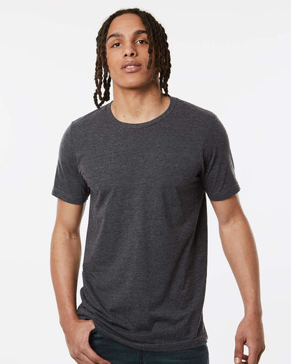 Tultex Combed CVC T-Shirt 602CVC #colormdl_Heather Dark Grey