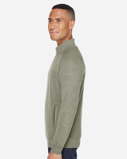 J. America Men's Triblend Quarter-Zip Sweatshirt 8869 #colormdl_Olive Triblend