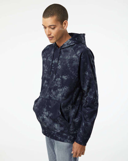 Burnside Performance Raglan Pullover Sweatshirt 8670 #colormdl_Navy Tie Dye