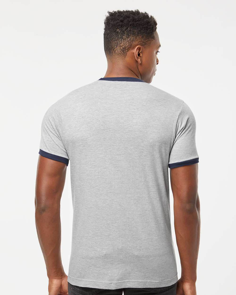 #colormdl_Heather Grey/ Navy