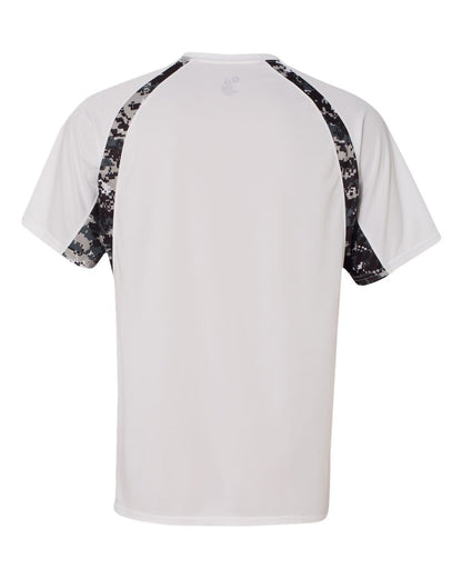 Badger Hook Digital T-Shirt 4140 #color_White/ Black