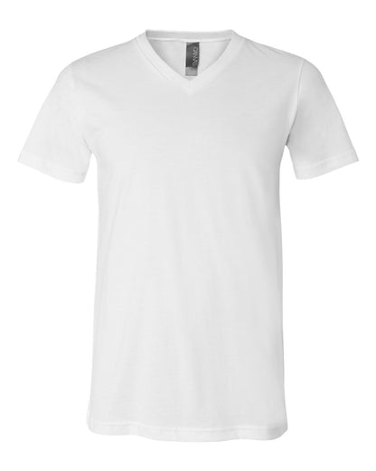 BELLA + CANVAS Unisex Jersey V-Neck Tee 3005 #color_White