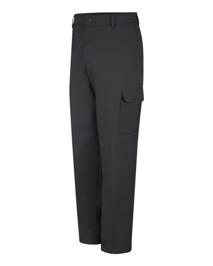 Red Kap Men's Extended Sizes Industrial Cargo Pants PT88EXT #color_Black - 36 Unhemmed