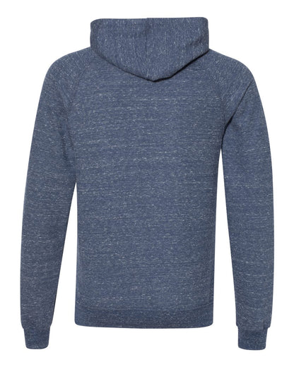 JERZEES Unisex Snow Heather French Terry Raglan Hooded Sweatshirt 90MR #color_Navy