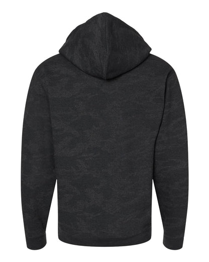 LAT Unisex Elevated Fleece Hoodie Sweatshirt 6926 #color_Storm Camo