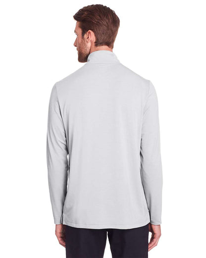 North End Men's JAQ Stretch Performance Snap-Neck Pullover NE400 #colormdl_Platinum