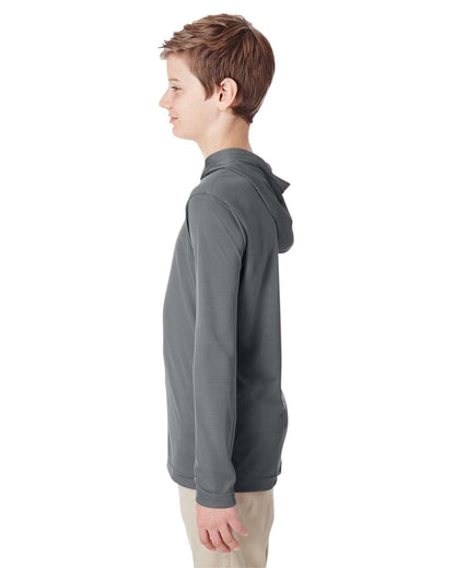 Team 365 Youth Zone Performance Hooded T-Shirt TT41Y #colormdl_Sport Graphite