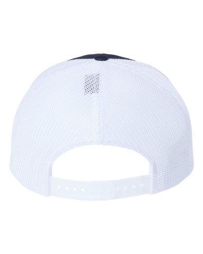 Richardson 112+ R-Flex Adjustable Trucker Cap 112PL #color_Navy/ White