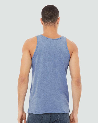 BELLA + CANVAS Triblend Tank 3484 #colormdl_Blue Triblend