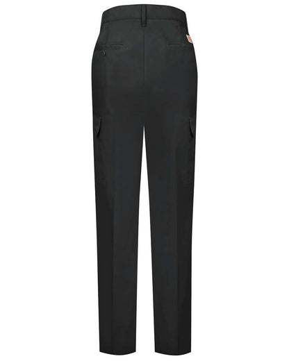 Red Kap Women's Industrial Cargo Pants PT89 #color_Black - Unhemmed