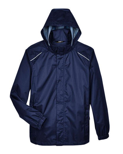 CORE365 Men's Climate Seam Sealed Lightweight Variegated Ripstop Jacket 88185 #color_Classic Navy