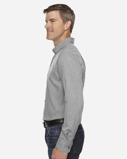 North End Men's Melange Performance Shirt 88802 #colormdl_Light Heather