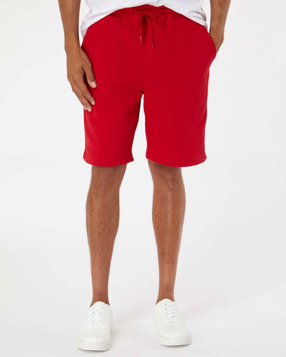 Independent Trading Co. Midweight Fleece Shorts IND20SRT #colormdl_Red