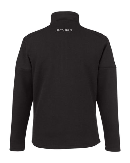 Spyder Men's Constant Canyon Quarter-Zip Pullover S18068 #color_Black