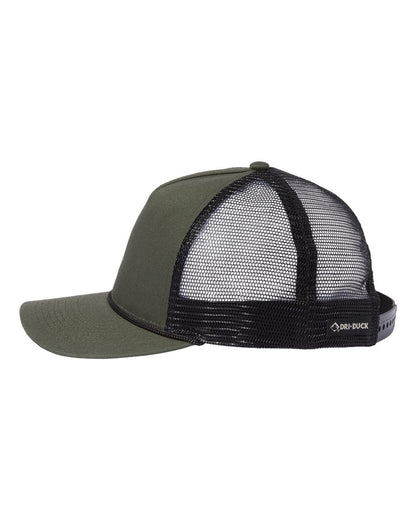 DRI DUCK Retro Rope Cap 3012 #color_Fatigue/ Black/ Black