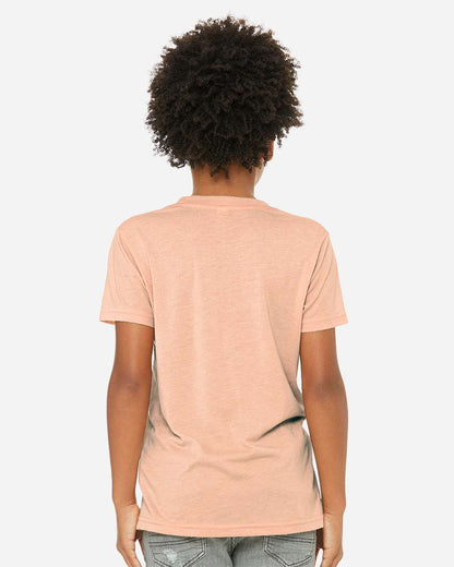 BELLA + CANVAS Youth Triblend Tee 3413Y #colormdl_Peach Triblend