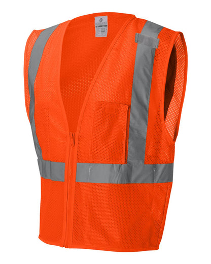Kishigo Unisex Ultra-Cool™ Mesh Vest with Pockets 1085-1086 #color_Orange