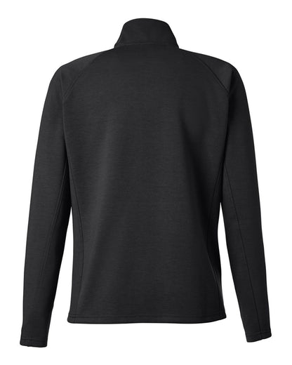 J. America Women's Apex Fleece Quarter-Zip Pullover 8754 #color_Black