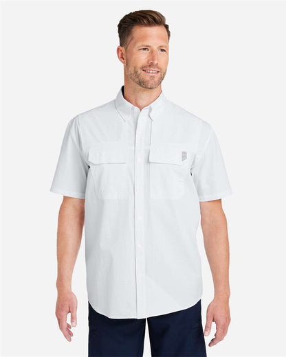 HUK Men's Creekbed Short Sleeve Shirt H150183 #colormdl_White
