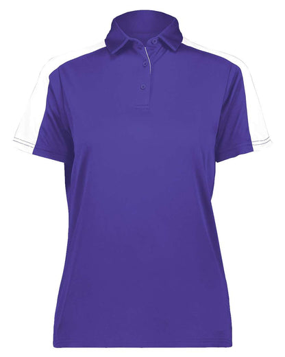 Augusta Sportswear Women's Two-Tone Vital Polo 5029 #color_Purple/ White