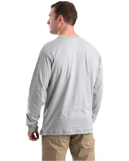 Berne Apparel Unisex Performance Long Sleeve Pocket T-Shirt BSM40 #colormdl_Heather Grey