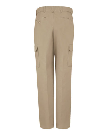 Red Kap Men's Industrial Cargo Pants PT88 #color_Khaki - 36 Unhemmed