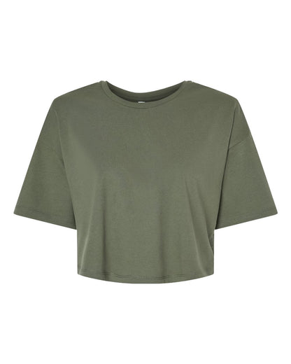 BELLA + CANVAS Women's Jersey Crop Tee 6482 #color_Military Green