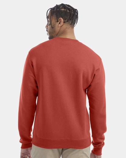 Champion Unisex Powerblend® Crewneck Sweatshirt S600 #colormdl_Red River Clay