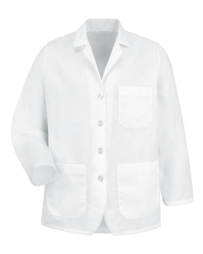 Red Kap Unisex Lapel Counter Coat KP11 #color_White