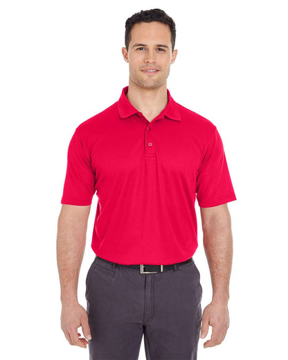 UltraClub Men's Tall Cool & Dry Mesh Piqué Polo 8210T #colormdl_Red