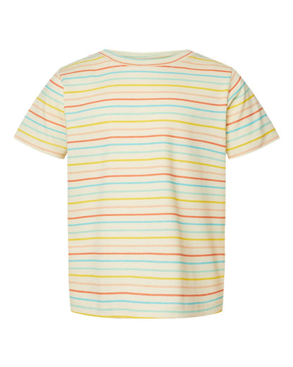 Rabbit Skins Toddler Fine Jersey Tee 3321 #color_Sunkissed Stripe