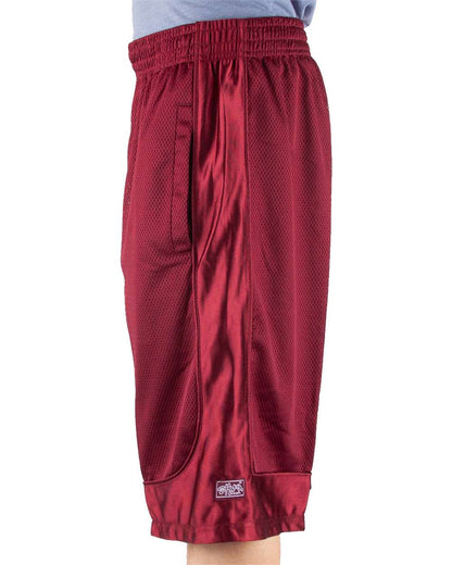 Shaka Wear Men's Mesh Shorts SHBMS #colormdl_Burgundy