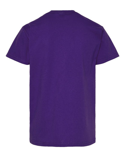 Hanes Essential-T Youth T-Shirt 5480 #color_Athletic Purple