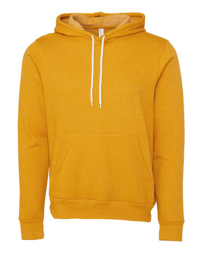 BELLA + CANVAS Unisex Sponge Fleece Hoodie Sweatshirt 3719 #color_Heather Mustard