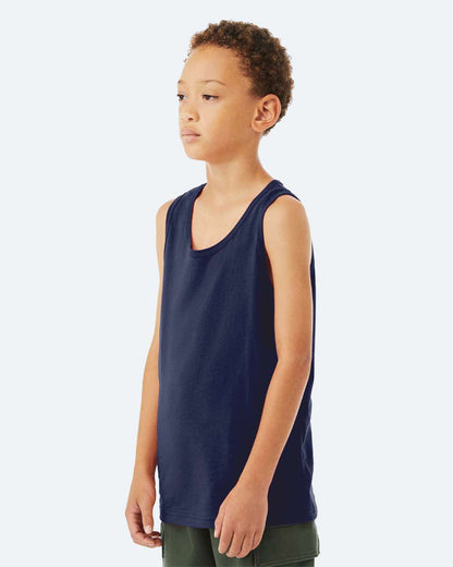 BELLA + CANVAS Youth Jersey Tank 3480Y #colormdl_Navy