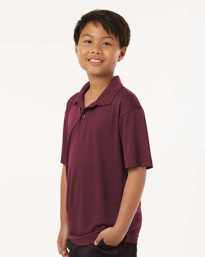 AllPro Youth Pro-Lock Performance Polo 41800Y #colormdl_Maroon