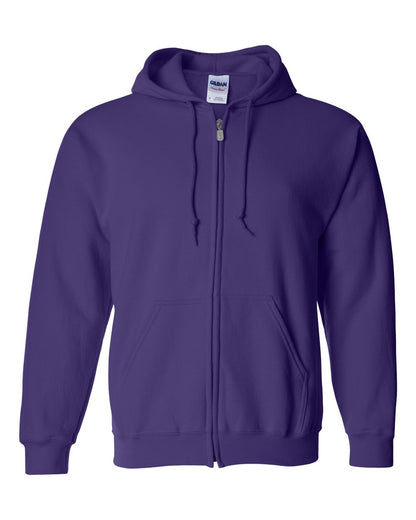 Gildan Unisex Heavy Blend™ Full-Zip Hooded Sweatshirt 18600 #color_Purple