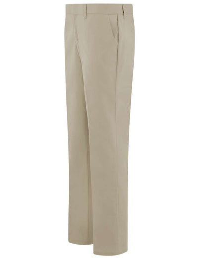 Dickies Women's Premium Flat Front Pants FP21 #color_Desert Sand - 37 Unhemmed