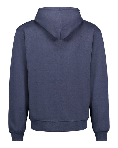 MV Sport Unisex Retro Heather Full-Zip Hooded Sweatshirt 2349 #color_Indigo Pepper Heather