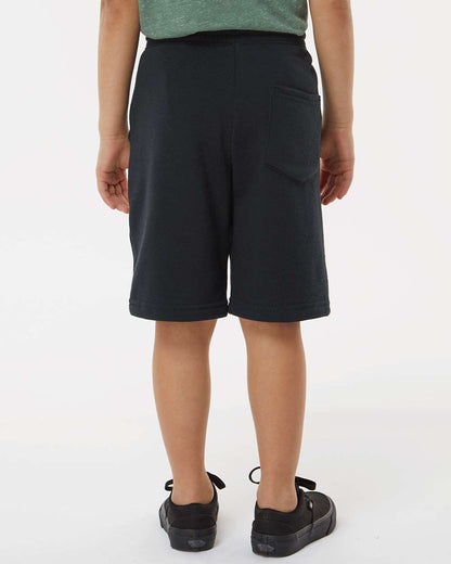 Independent Trading Co. Youth Lightweight Special Blend Fleece Shorts PRM16SRT #colormdl_Black